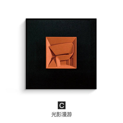 ديكورات جدارية مربعة هندسية تجريدية من DecorBites™، إكسسوارات الغرفة