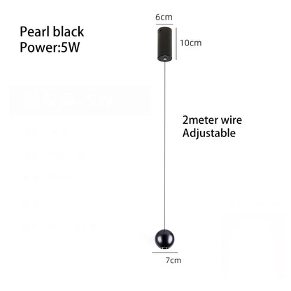 DecorBites™ LED Ball Pendant Light: Minimalist Bedroom Chandelier & Table Lamp