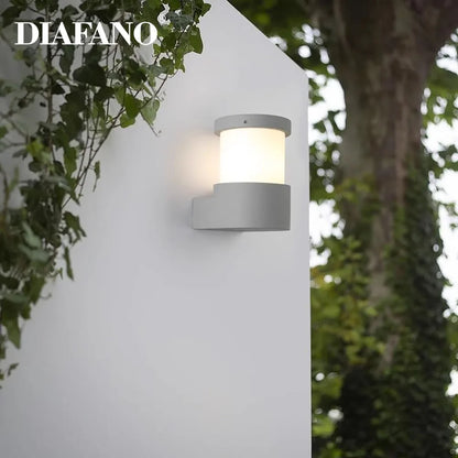 Aplique de pared exterior DecorBites™ de hormigón | Aplique de pared impermeable IP65 para patio, balcón y puerta