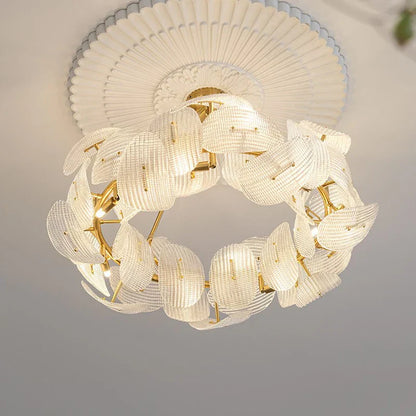 DecorBites™ LED Glass Petal Chandeliers: Luxury Modern Hanging Lamps for Dining Table