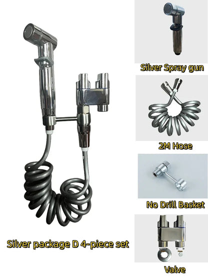 DecorBites™ High Pressure Handheld Bidet Sprayer Set for Bathroom Hygiene and Cleaning