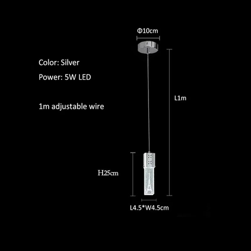 DecorBites™ Bubble Crystal LED Pendant Lights in Gold/Silver