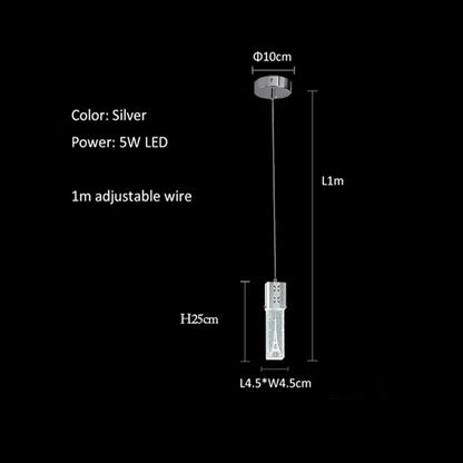 DecorBites™ Bubble Crystal LED Pendant Lights in Gold/Silver