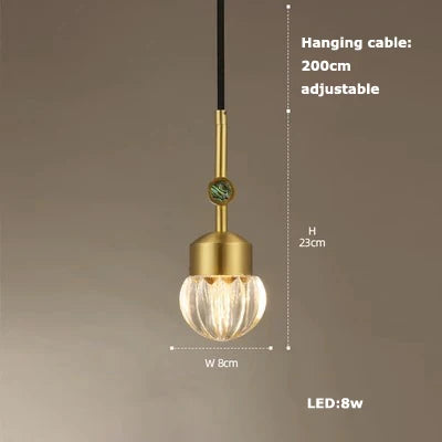 DecorBites™ Crystal LED Ceiling Chandelier - Dimmable Art Deco Pendant Light
