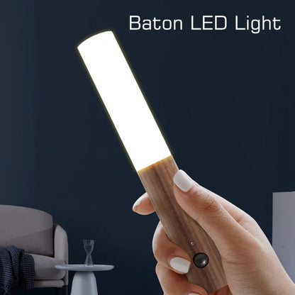 DecorBites™ LED Motion Sensor Light Baton Nightlight for Bedroom Closet with USB Recharge
