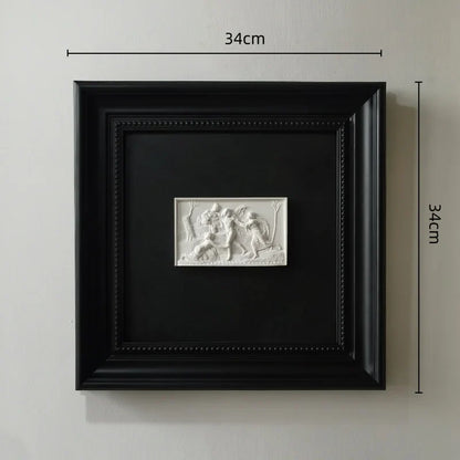 DecorBites™ Abstract Figure Relief Sculpture Decorative Painting Wall Decoration