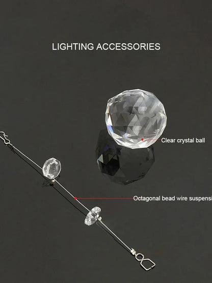 DecorBites™ Crystal Chandelier: Glittering Ceiling Light for Living Room & Hotel Lobby