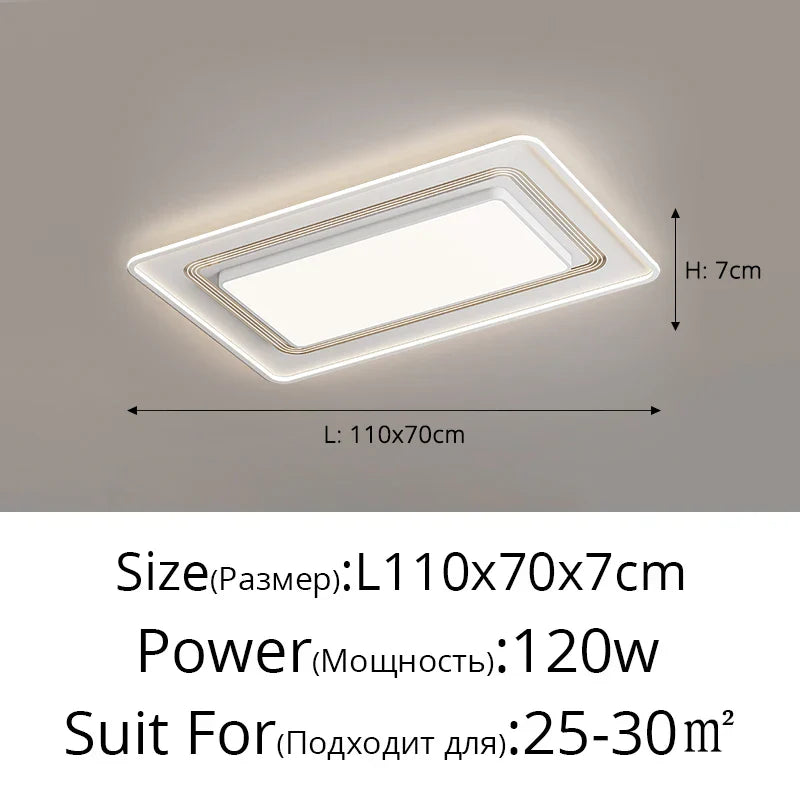 DecorBites™ LED Ceiling Light with Remote Dimming for Modern Nordic Home Decor