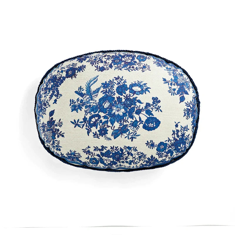 DecorBites™ Circus Retro Throw Pillow Cover with Tassels 45x45 Eclectic Home Decor