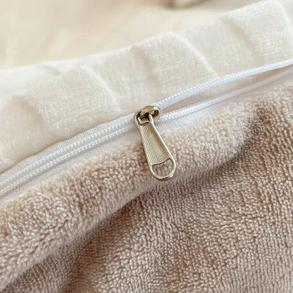 DecorBites™ High-Density Milk Fleece Duvet Set with Winter Warmth King Bedding & Plush Blanket Cover