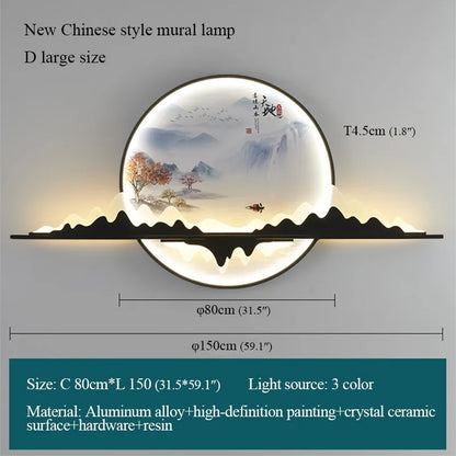 DecorBites™ Landscape LED Wall Picture Light for Home Living Bedroom Study