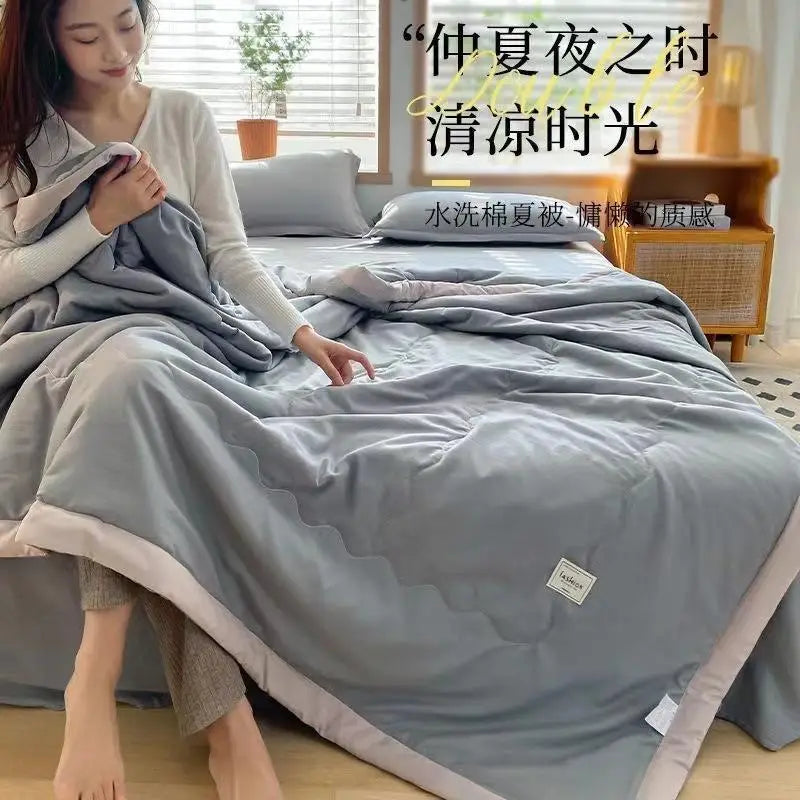 لحاف DecorBites™‎ القطني المبرد مع قلب قابل للغسل لسرير فردي في السكن الجامعي