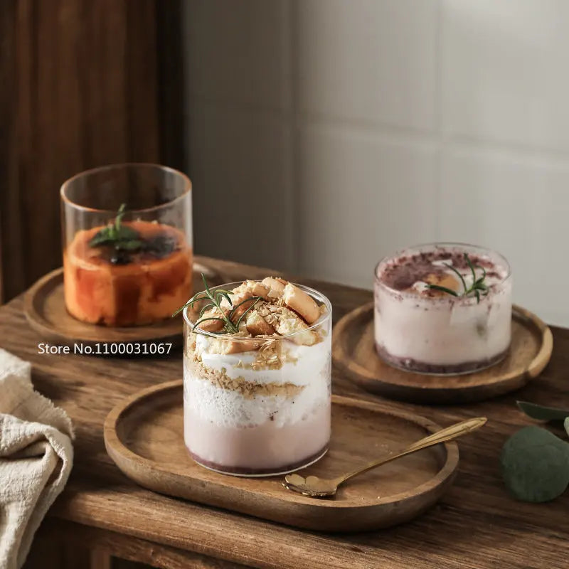 DecorBites™ High Temp Resistant Glass Dessert Cup Cocktail Glass Wedding Party Cup