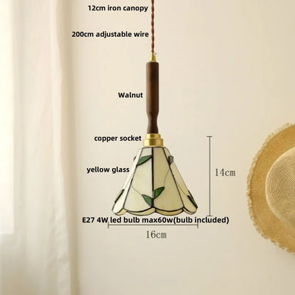 DecorBites™ Green Glass LED Pendant Lights Kitchen Bar Nordic Modern Hang Lamp