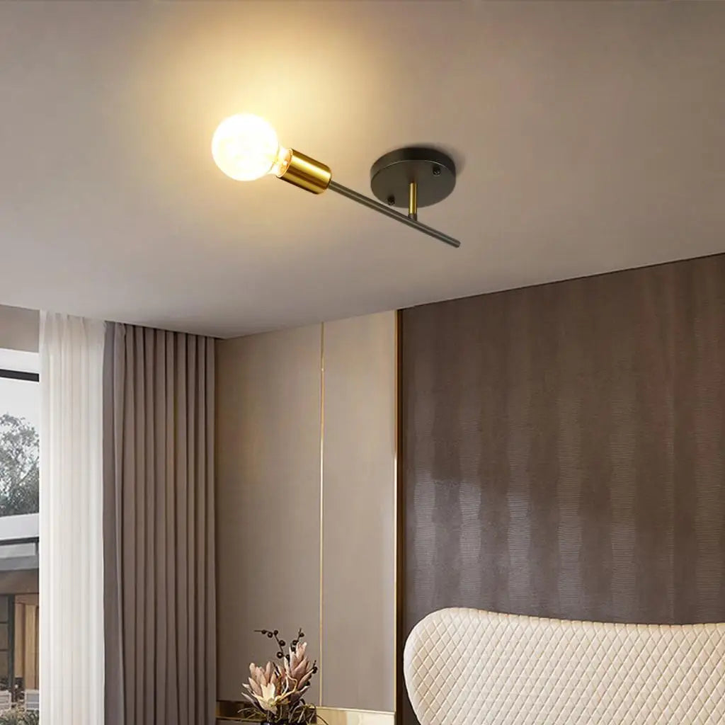 Black Industrial Wall Sconce Style B Design