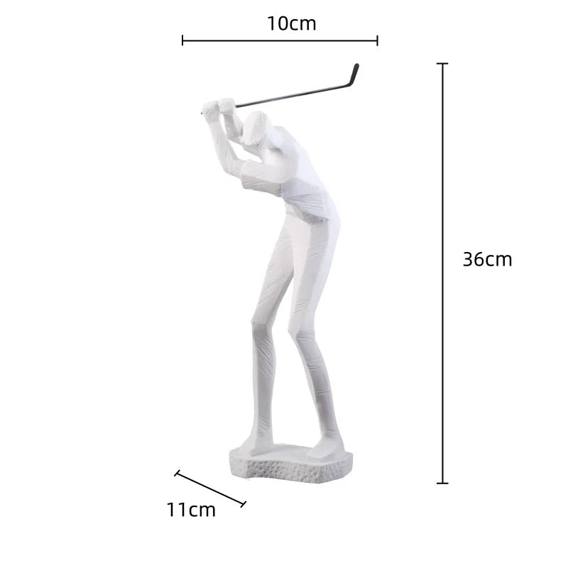 DecorBites™ Golf Sculpture Resin Figurine Decorative Ornaments for Home Decoration