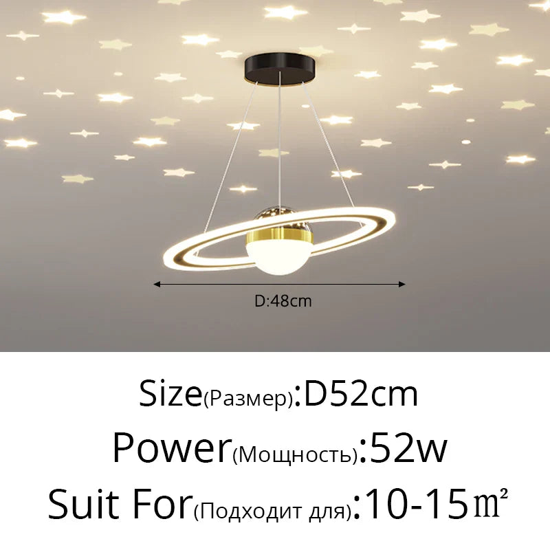 DecorBites™ LED Gypsophila Chandelier for Modern Living Room Decor - Crown Ceiling Pendant Light