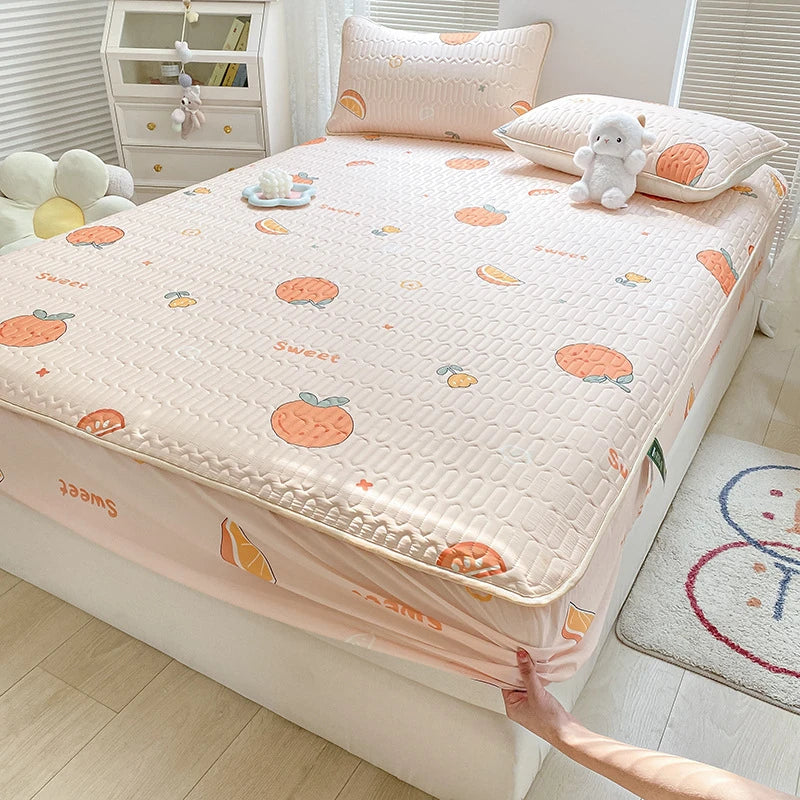 Decorbites™ Latex-Kühlende Matratzenauflage & Bezugsset - Sommer-Kühlung Bettpad