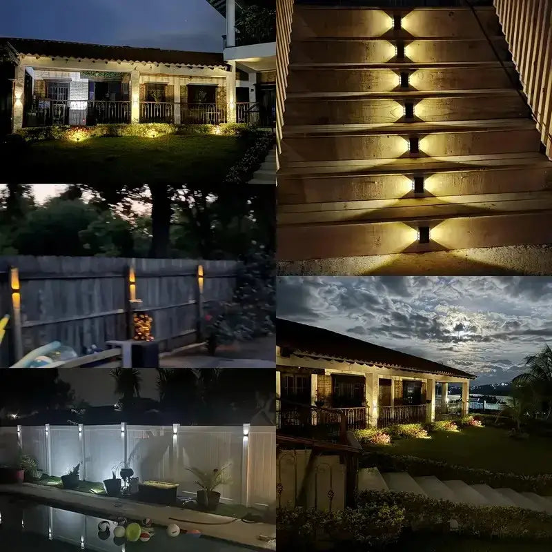DecorBites™ Solar Outdoor Wall Lights for Garden Decor