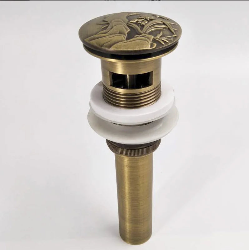 مصفاة حوض من النحاس العتيق من DecorBites™ - ملحق حمام