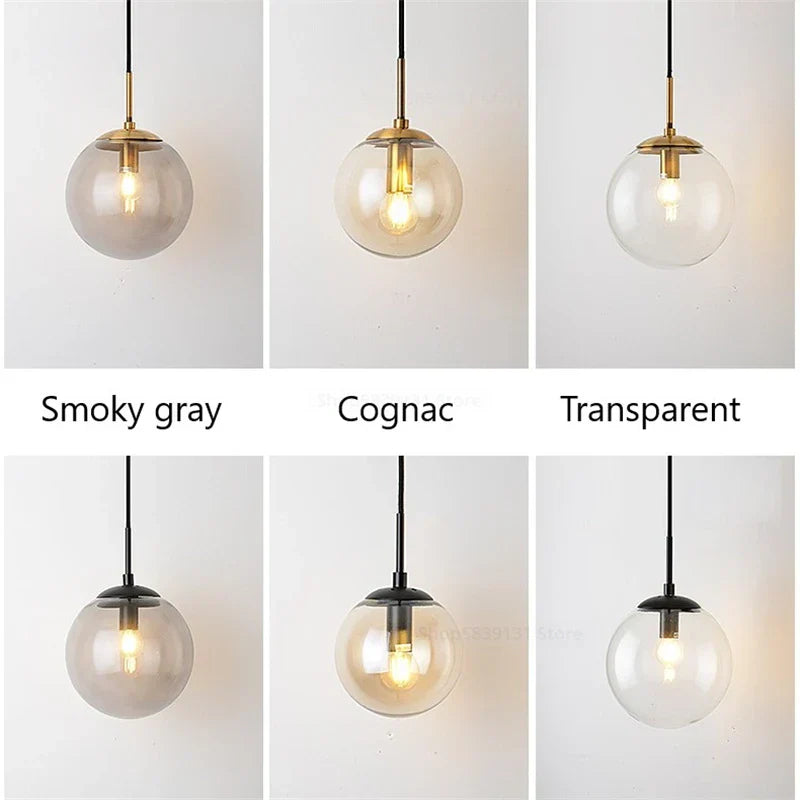 Lámpara de pared LED de bola de cristal Decorbites™ para decoración del hogar nórdico moderno vintage