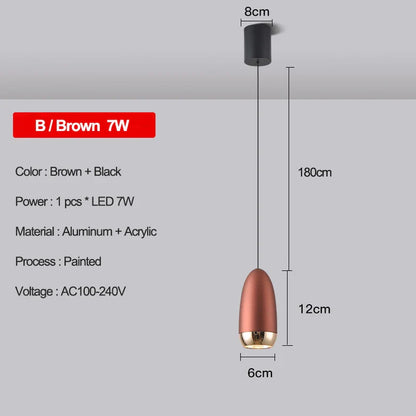 DecorBites™ LED Pendant Lights: Modern Chandeliers for Bedroom, Kitchen, and Bathroom