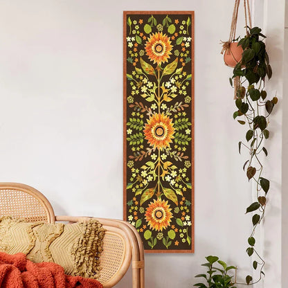 Decobites Sunflower Boho Tapestry Wall Hanging - Floral Psychedelic Home Decor Art Print