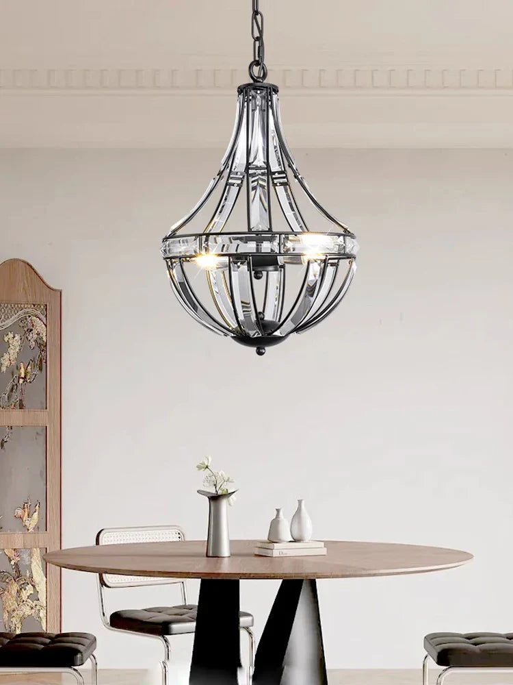 DecorBites™ Bronze Black Chrome Gold Globe LED Chandelier for Living Room