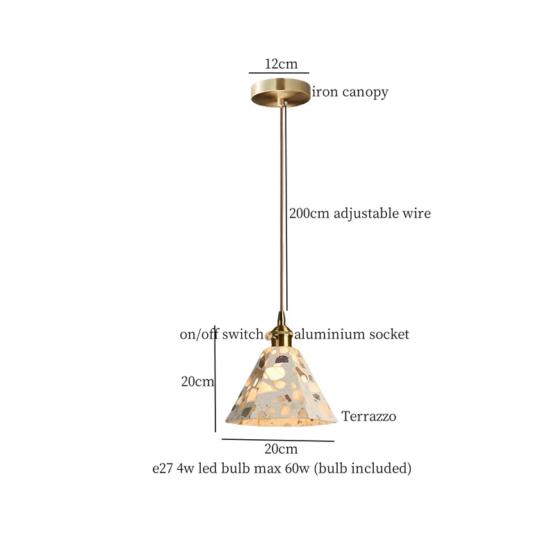 DecorBites™ Green Marble LED Pendant Light - Modern Nordic Interior Lighting Fixture