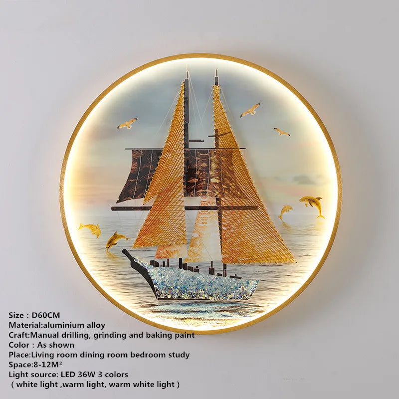 Apliques de pared DecorBites™ con forma de peces LED: Iluminación creativa para el dormitorio