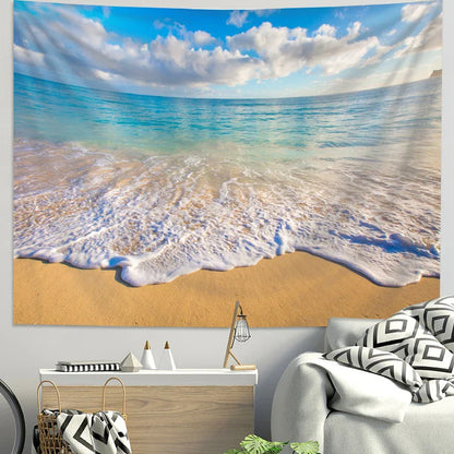 Decobites Sea Tapestry Landscape Wall Decoration Cloth for Room Layout & Dormitory Renovation