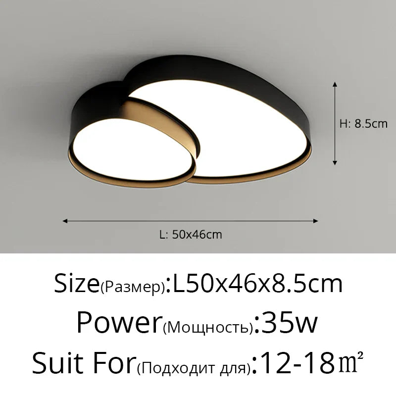 DecorBites™ Cloud Ceiling Lights: Modern & Simple Recessed LED Lamp for Living Room, Bedroom, Study