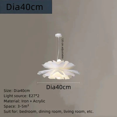 DecorBites™ Acrylic Flower Chandelier LED Pendant Light for Dining and Bedroom Decor
