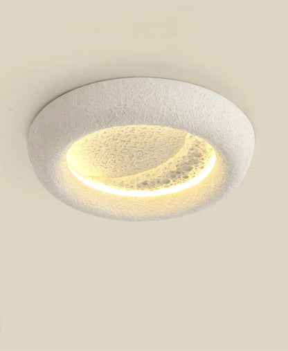 Lámpara de techo DecorBites™ Cream Breeze Moon: Iluminación sencilla y cálida para el dormitorio principal y el estudio