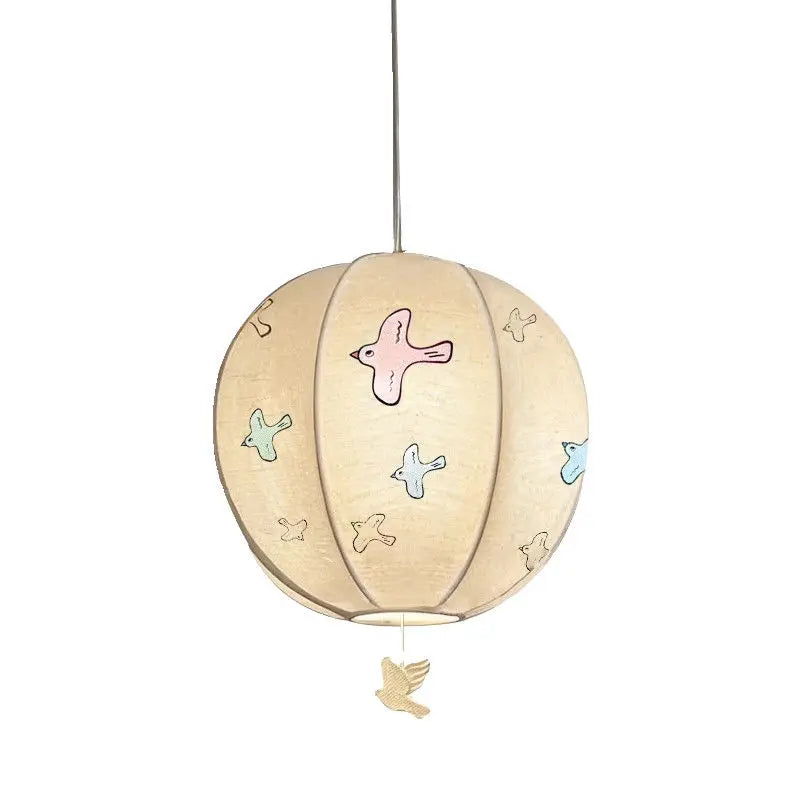 DecorBites™ Chinese Medieval Dove Embroidery Fabric Pendant Light - Creative Hanging Line Light
