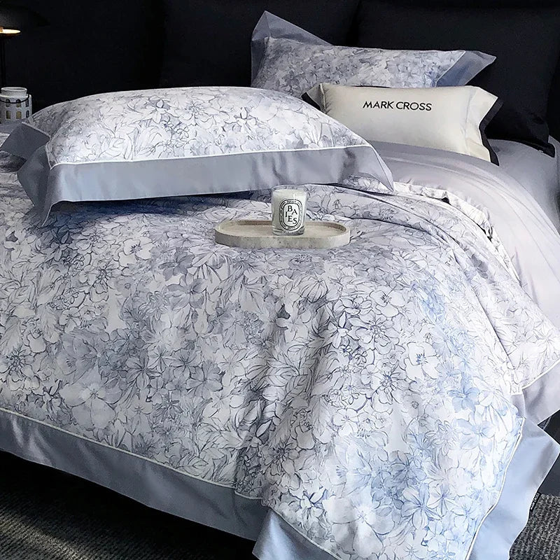 DecorBites™ Egyptian Cotton Bedding Sets Queen King Ru Size Bed Linens