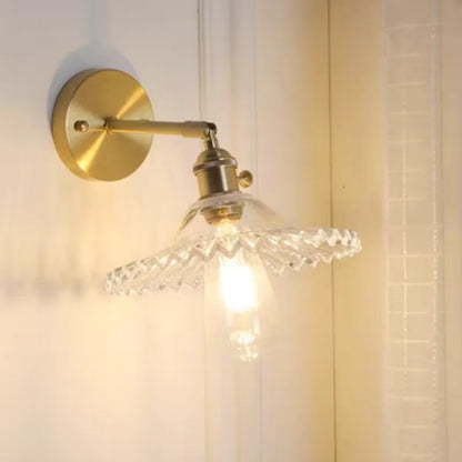 Decorbites™ Grüne Glas-LED-Wandleuchten mit Zugschalter - Vintage-Kupfer-Wandleuchte