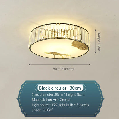 DecorBites™ Crystal Chinese Style Ceiling Light for Living Room and Bedroom