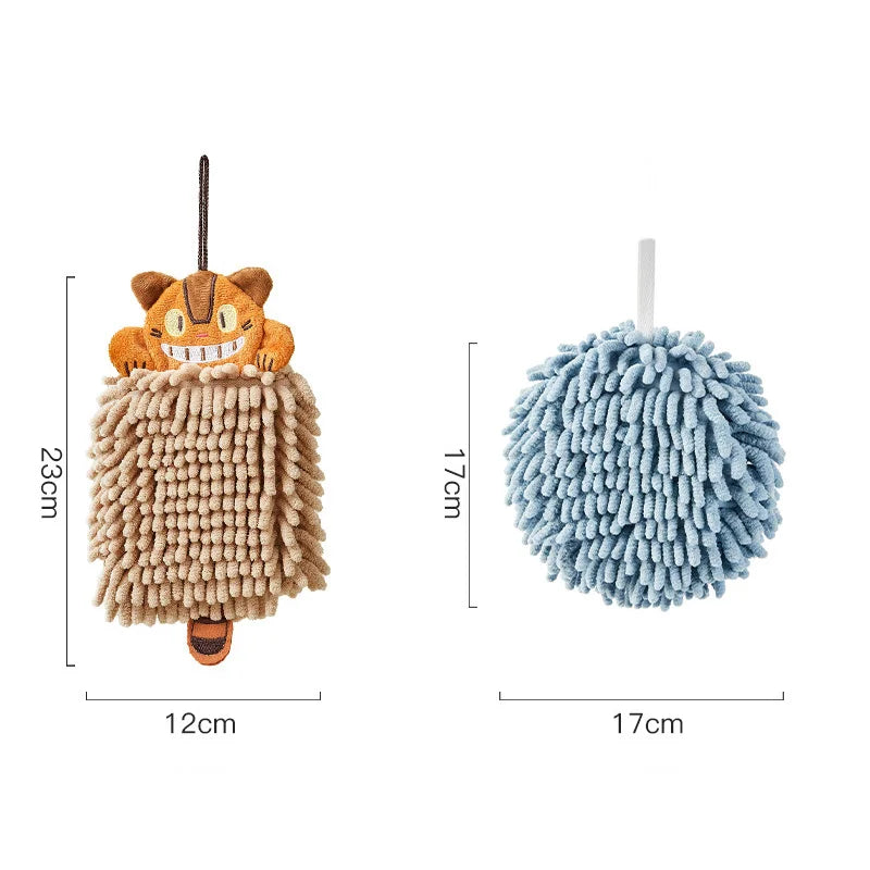 DecorBites™ Cat Kitchen Hand Towel Microfiber Chenille Super Absorbent Quick-dry Home Towel