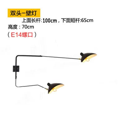 DecorBites™ Dawn Spider Serge Mouille LED Wall Lamp with Adjustable Swing Arm