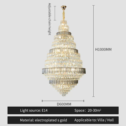 DecorBites™ Crystal Headlight Luxury Lighting for Villa, Hotel, and Restaurant