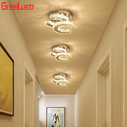 DecorBites™ Crystal LED Ceiling Lamps Modern Chandeliers for Home Room Decor