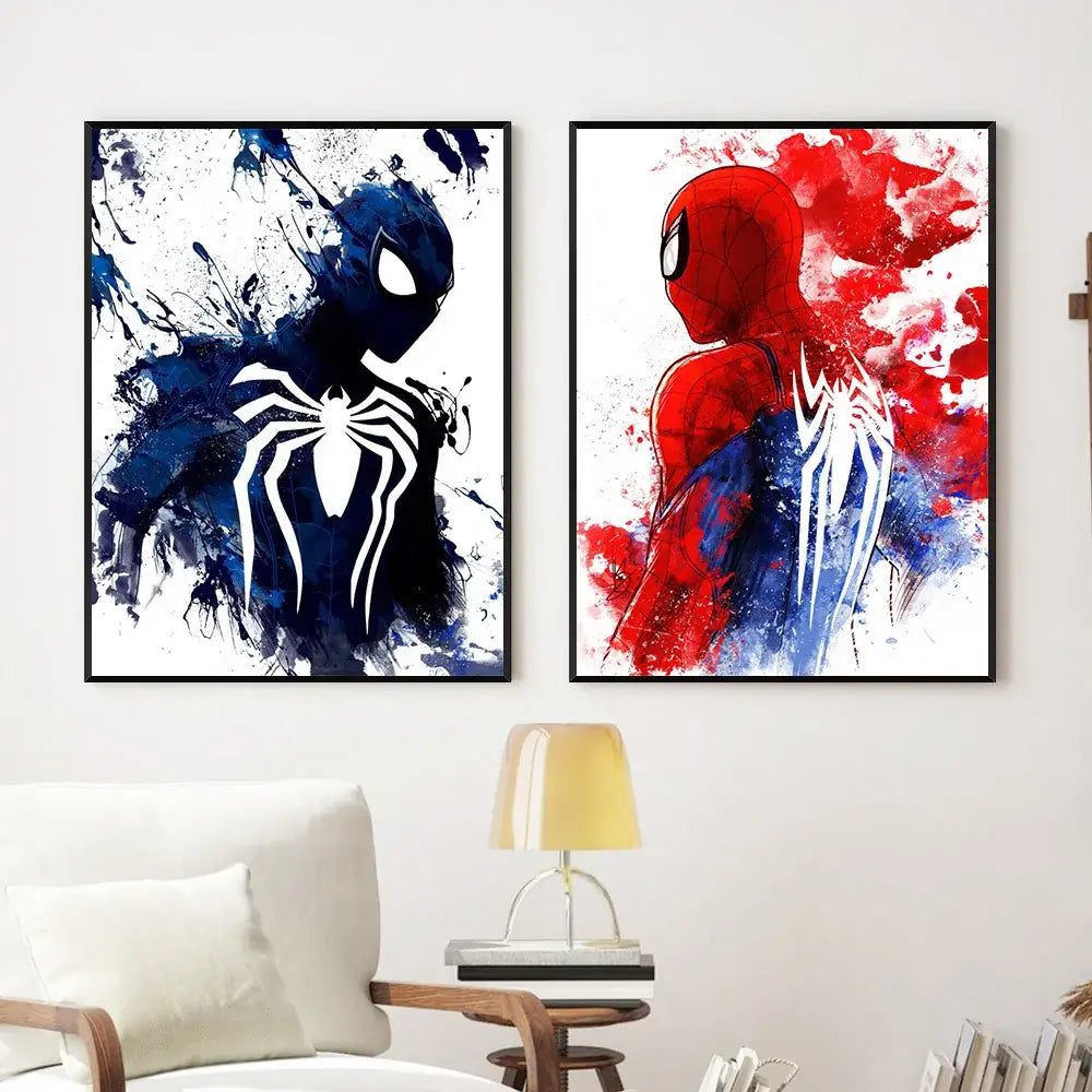 Decorbites™ Spiderman Aquarell-Leinwandposter für die Hausdekoration