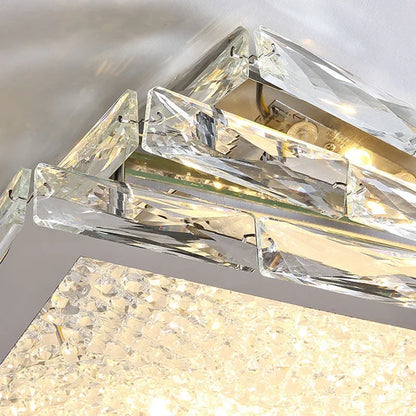 DecorBites™ Crystal Ceiling Lamp: Nordic Gold LED Light for Bedroom, Hotel, Office, Living Room.