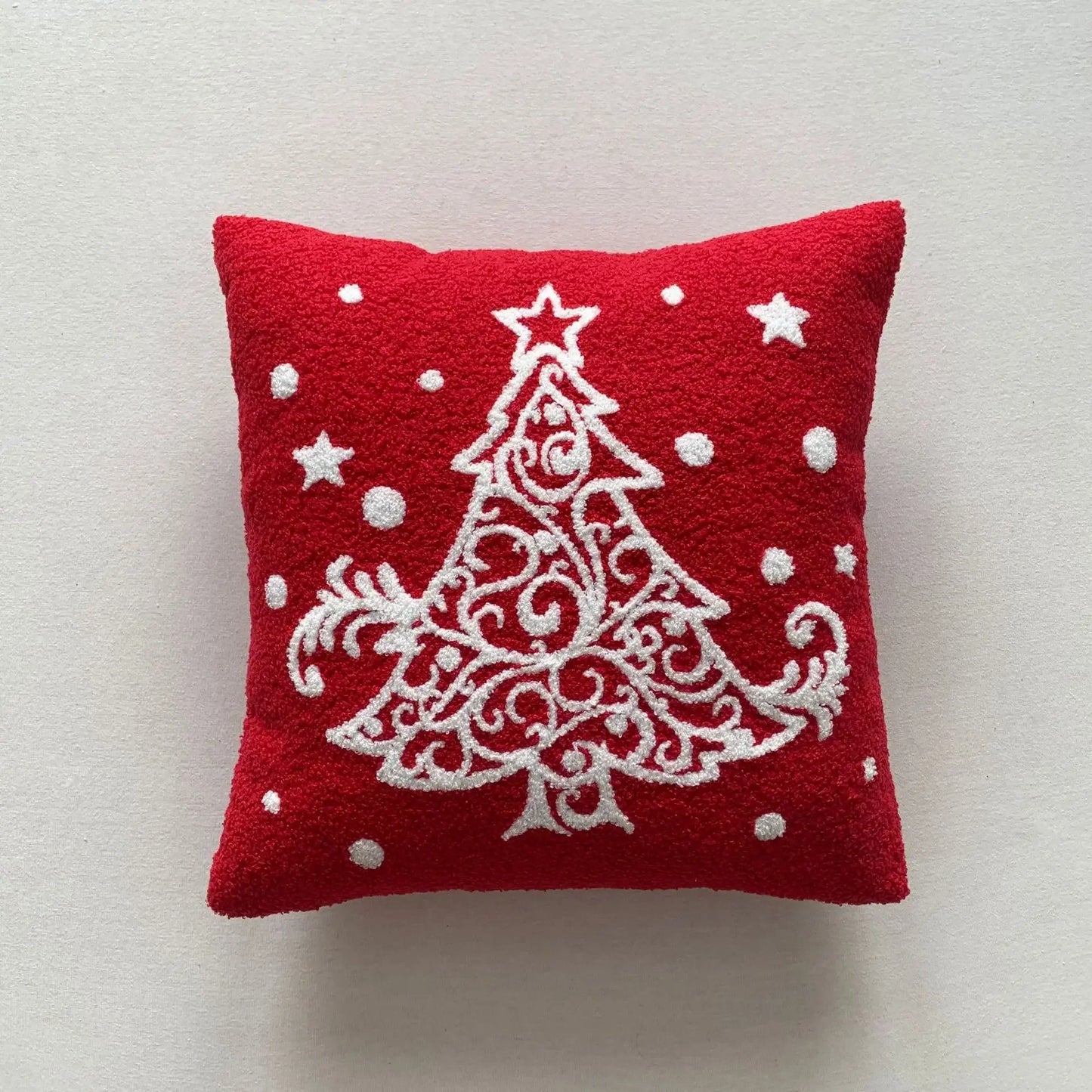 DecorBites™ Christmas Cartoon Embroidered Pillow Cover Set, Festive Decorative Cushions