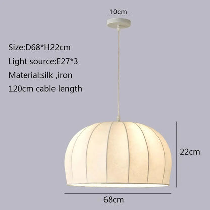 DecorBites™ Elegant Silk Pendant Light for Dining Living Bedroom