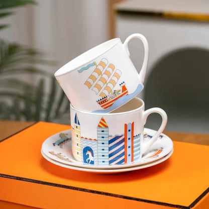 DecorBites™ Kids Bone China Tableware Set, Dinner Plates and Bowl, Birthday Gift