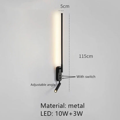 ديكوربايتس™ مصباح حائط LED بزاوية قابلة للتعديل 3000 كلفن للقراءة بجانب السرير