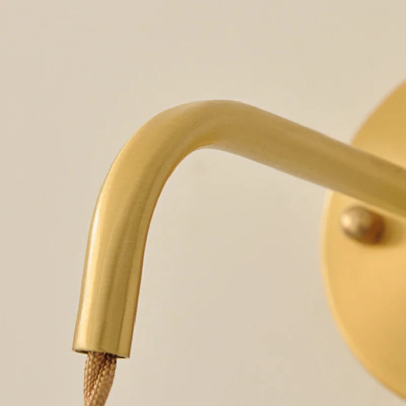 DecorBites™ Green Glass LED Wall Lights Fixture with Pull Chain Switch