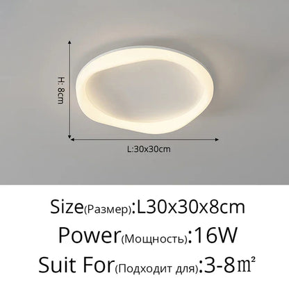 DecorBites™ Cloud Ceiling Light: Simple Modern Intelligent Nordic Design for Bedroom and Living Room